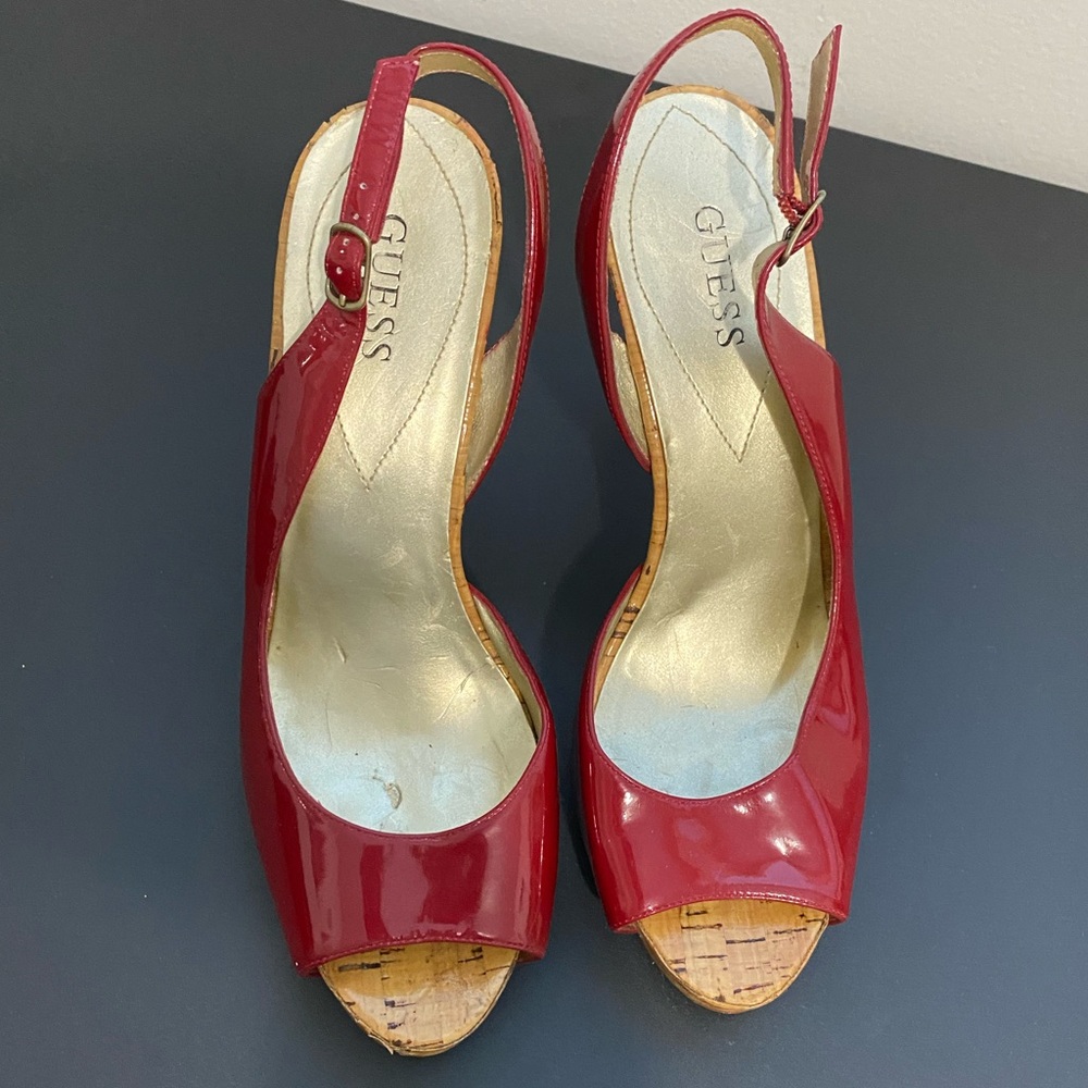 Guess by Marciano Red slingback high heels